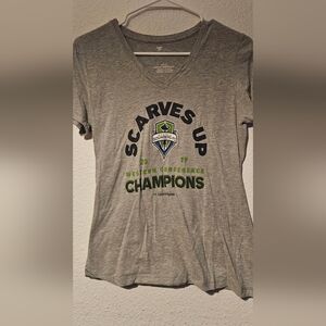 Fanatics Gray Western Conference Champions Tee